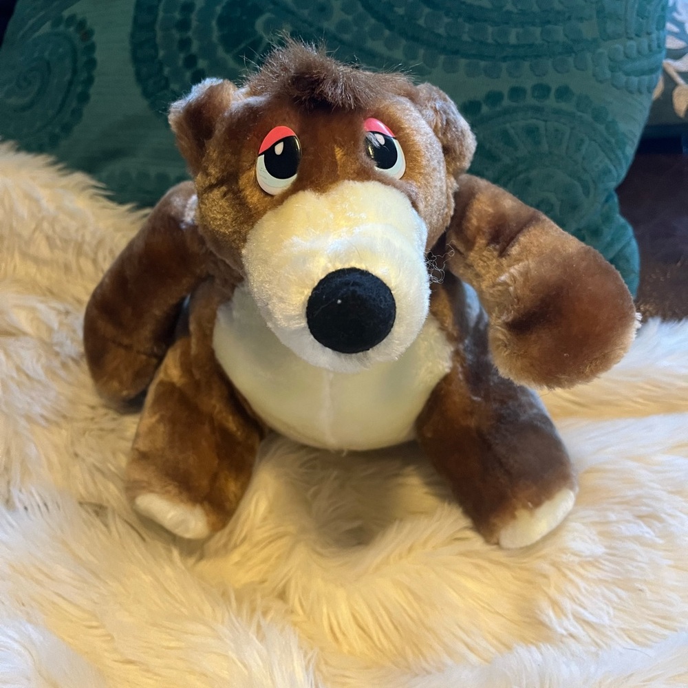 ASI 62960 Classic small plush brown teddy bear Greek, vintage stuffed animal